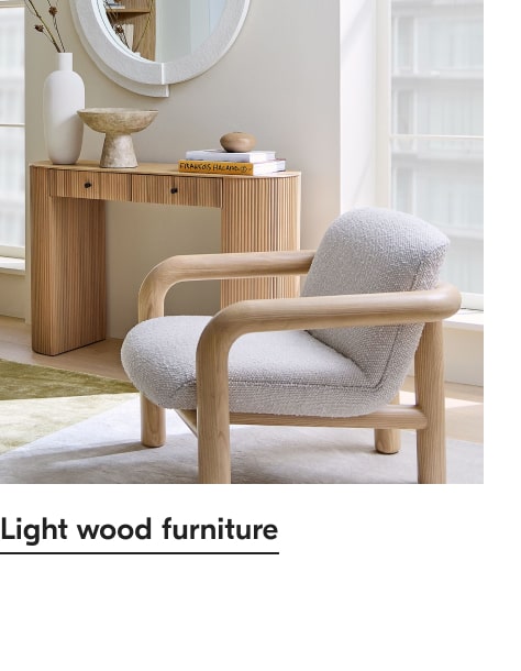 Light wood furniture